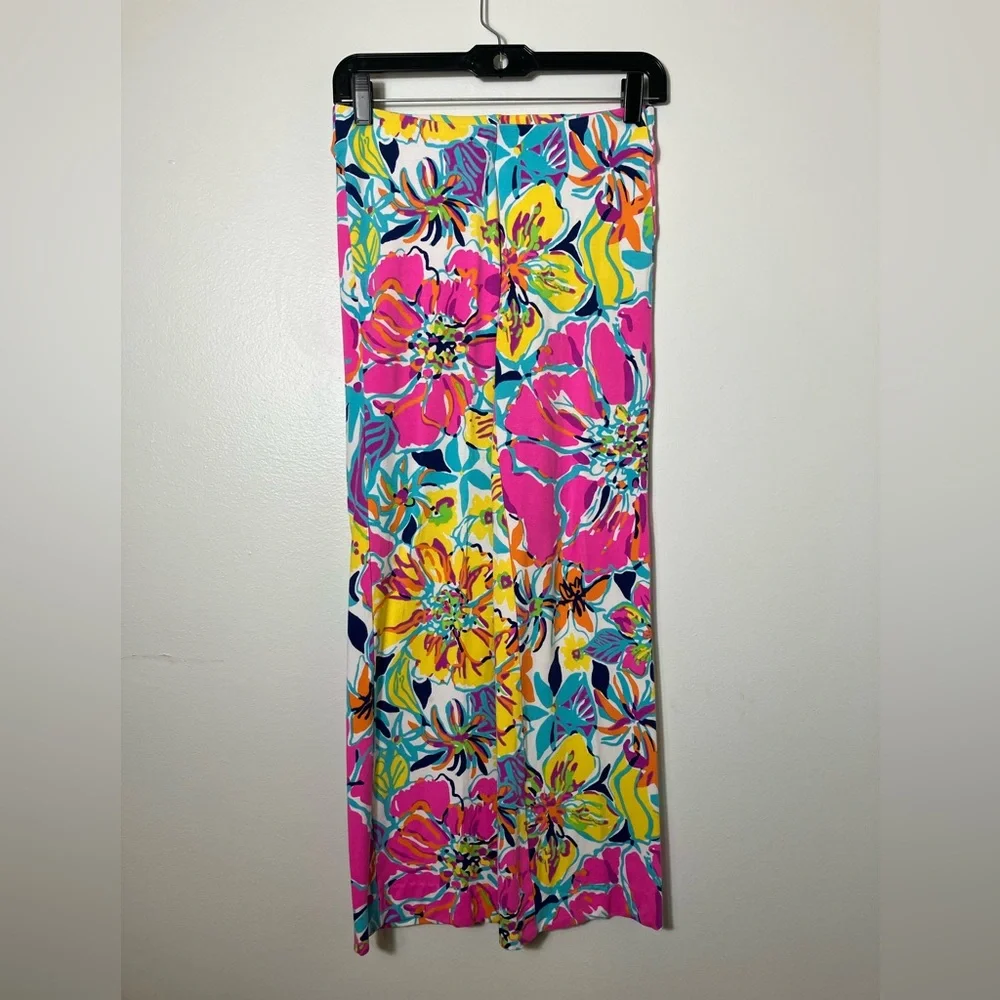 Lilly Pulitzer Georgia May Palazzo Pants XS(28/30) Colorful Beach Pull On Resort